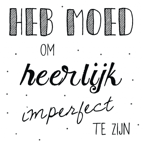 Ansichtkaart | Heb moed