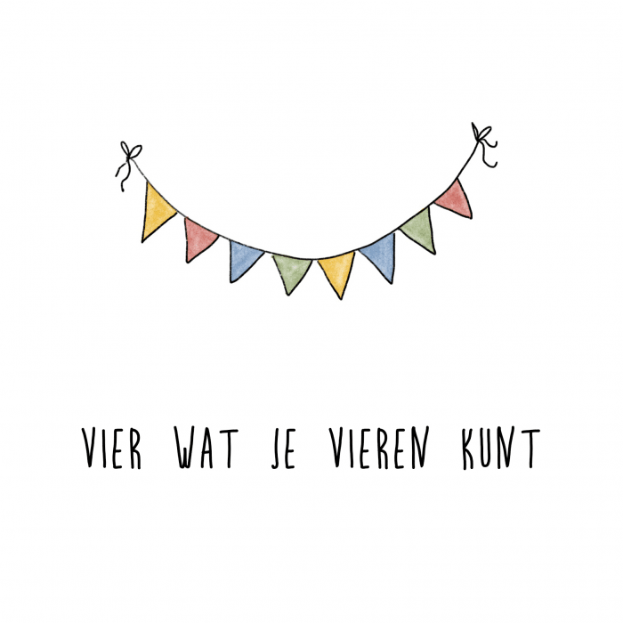 Ansichtkaart | Vier wat je vieren kunt